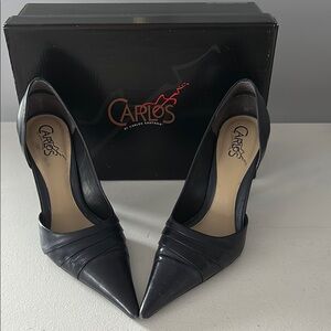Carlos Santana Navy High Heel Pumps